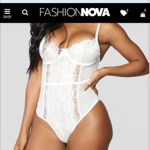 Lace bodysuit from Fashion Nova